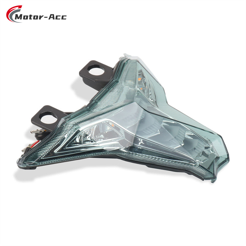 Motor-Acc Motorcycle Tail Light Integrated Running Brake Stop Light Turn Signals Lamp Compatible with Kawasaki Ninja400 2018-2023 ZX-10R 2016-2022 Z1000 2014-2022