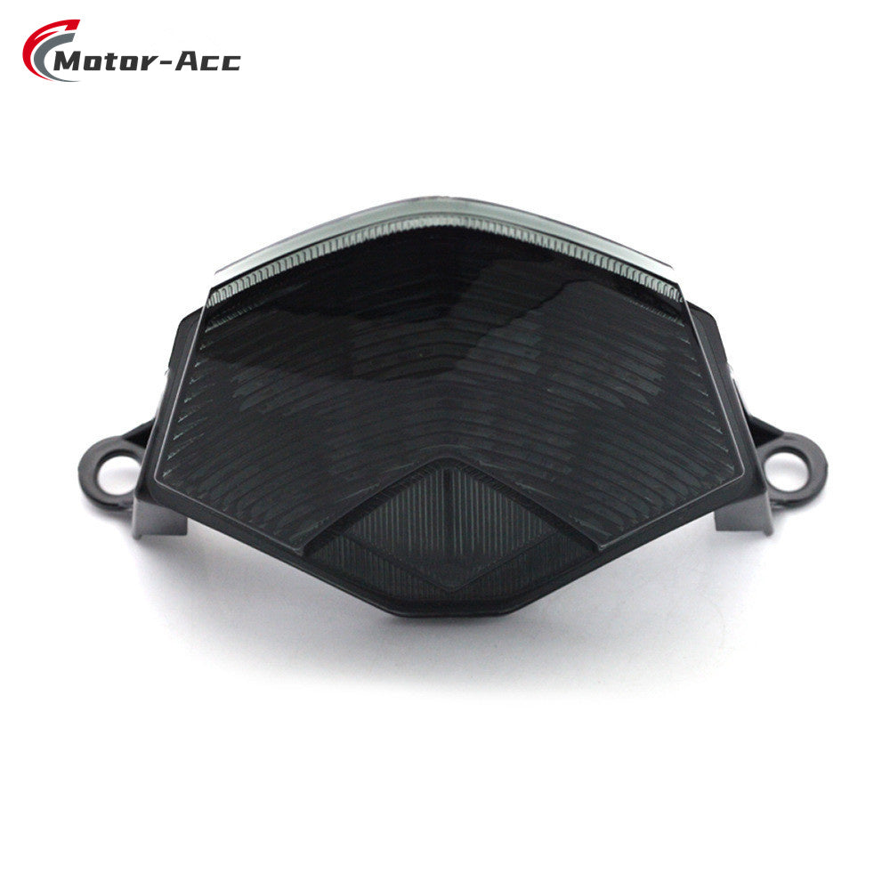 Motor-Acc Motorcycle Tail Light Integrated Running Brake Stop Light Turn Signals Lamp Compatible with Kawasaki ZX-10R 2008-2010 ZX-6R 636 2009-2010 Z750 Z1000 2007-2009