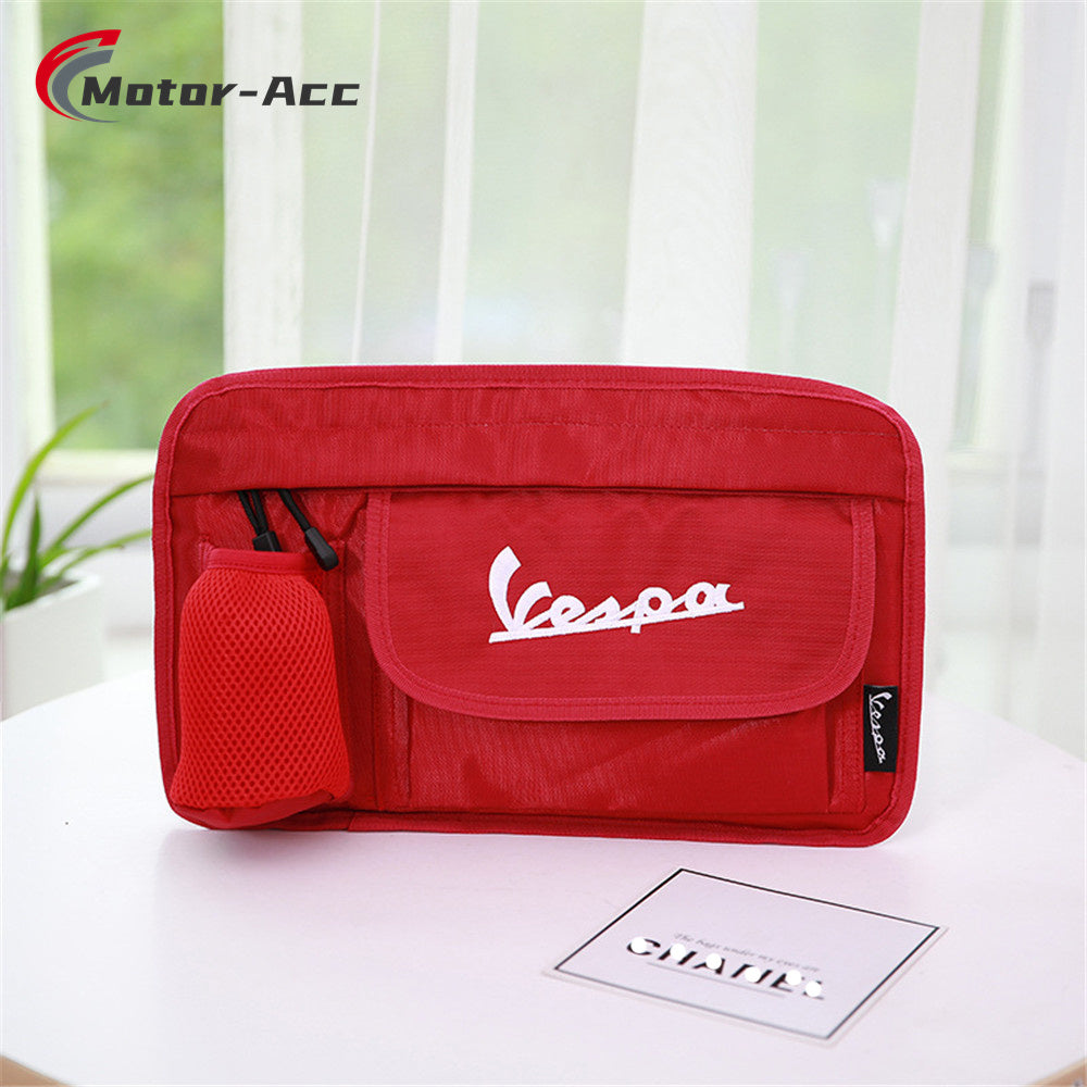 Motor-Acc Scooter Glove Bags Key Case Storage Bag with Water Bottle Holder Compatible with Vespa GTS300 LX50 LXV150 GTS LX LXV Sprint Primavera 50 125 250 300