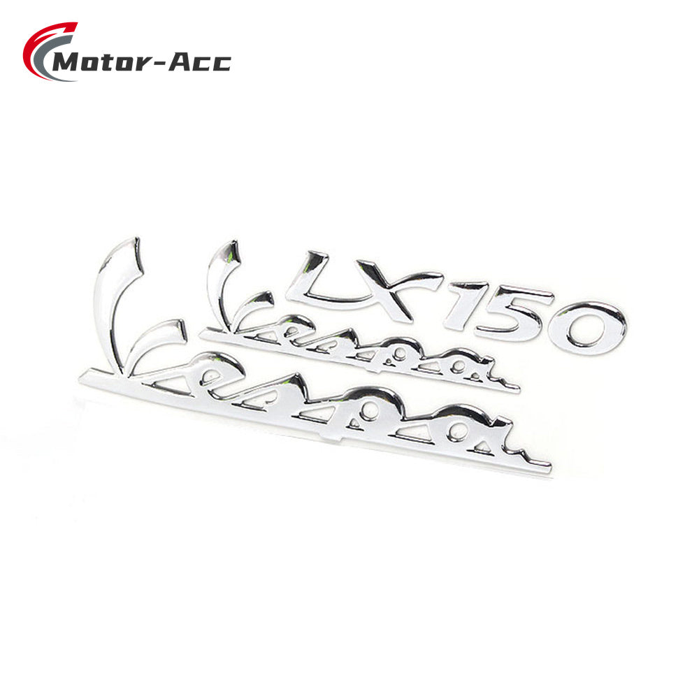 Motor-Acc Motorcycle 3D Sticker Decal Stereoscopic Emblem with Glue Compatible with PIAGGIO VESPA LX150 LX 150ie