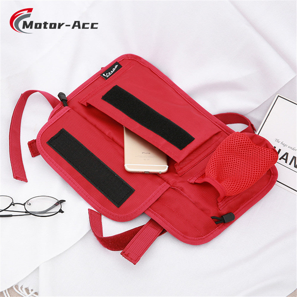 Motor-Acc Scooter Glove Bags Key Case Storage Bag with Water Bottle Holder Compatible with Vespa GTS300 LX50 LXV150 GTS LX LXV Sprint Primavera 50 125 250 300