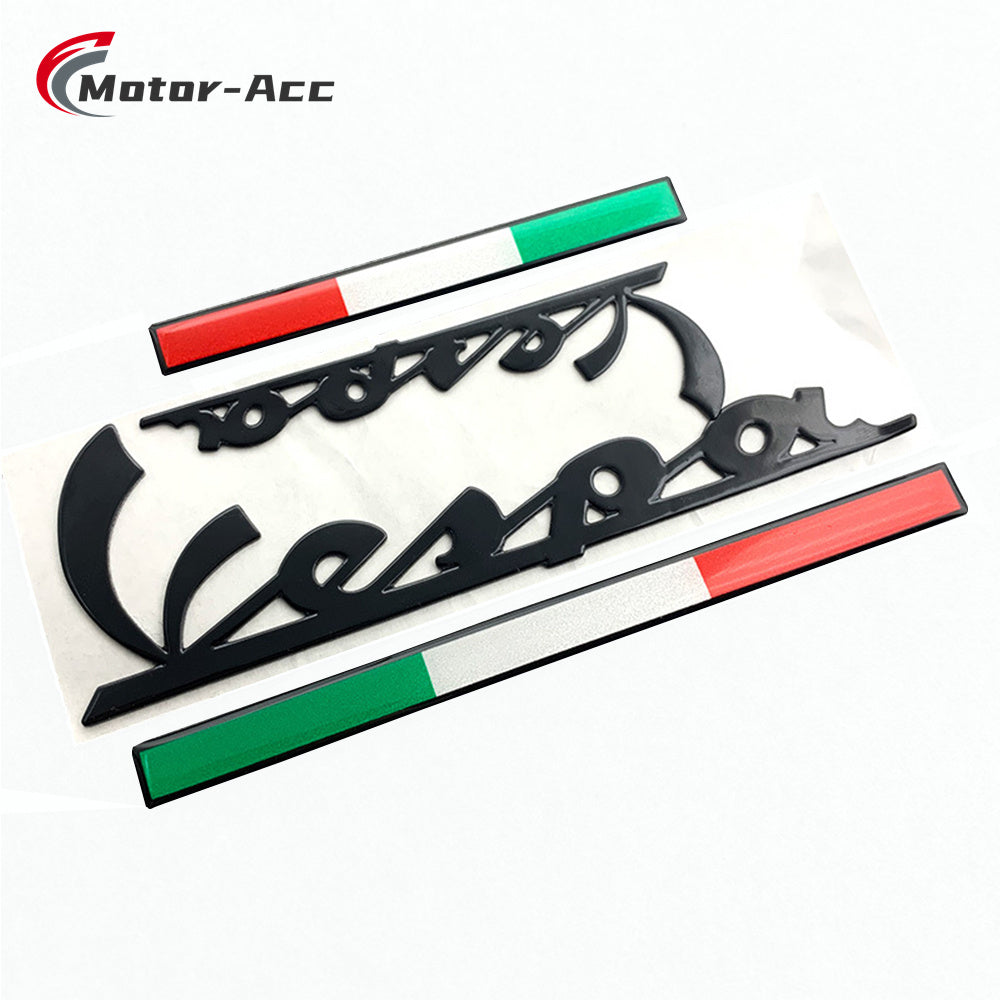 Motor-Acc Motorcycle 3D Sticker Decal Stereoscopic Emblem with Glue Compatible with PIAGGIO VESPA GTS300 GTV LX Sprint GTS