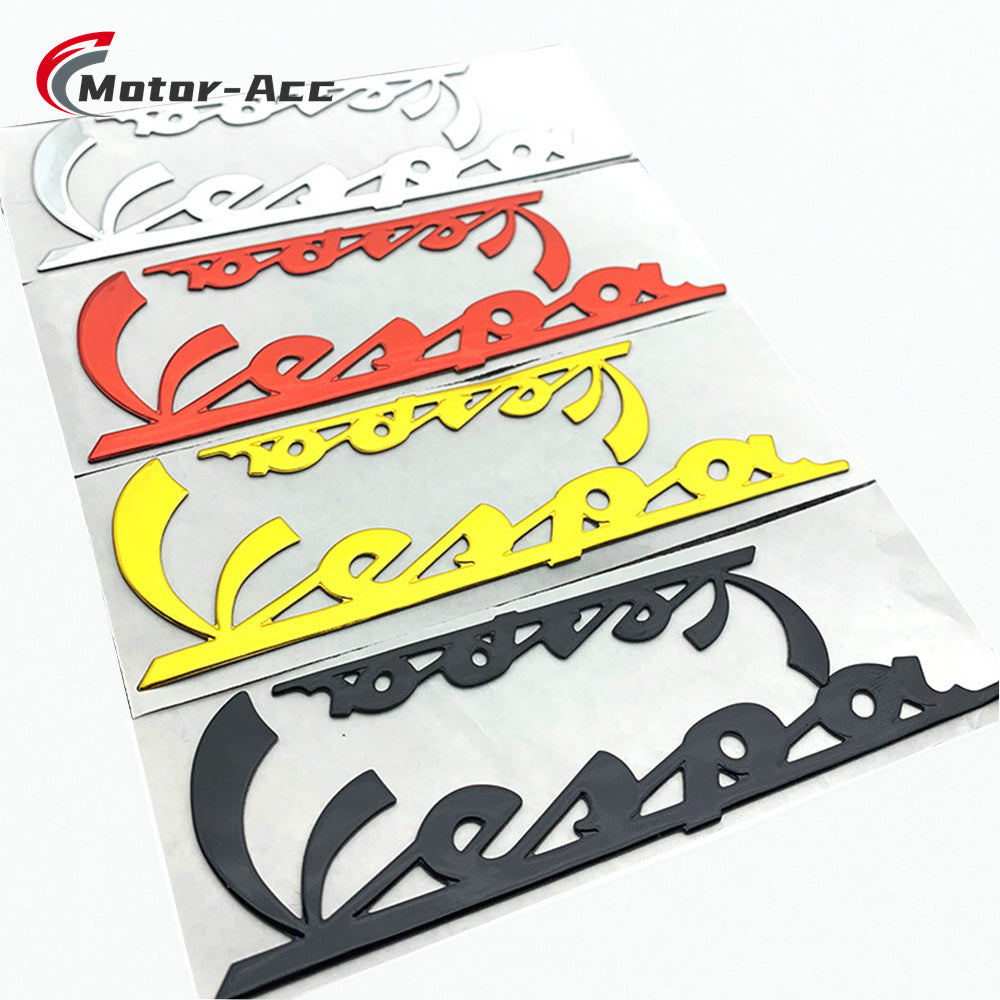 Motor-Acc Motorcycle 3D Sticker Decal Stereoscopic Emblem with Glue Compatible with PIAGGIO VESPA GTS300 GTV LX Sprint GTS