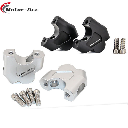 Motor-Acc Motorcycle Accessories CNC Handlebar Bar Riser Clamps Adapter Compatible with Honda CB500X CB500F 2019-2020