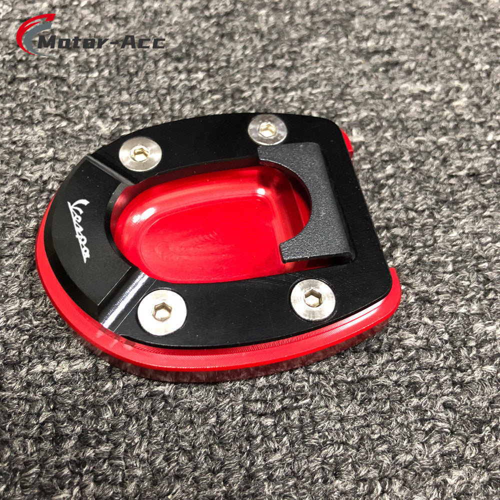 Motor-Acc Motorcycle Foot Stand Side Enlarger Kickstand Stand Extension Plate Pad Compatible with PIAGGIO Vespa GTS300 HPE 2019-2020