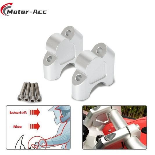 Motor-Acc Motorcycle Accessories CNC 32MM Handlebar Bar Riser Clamps Adapter Compatible with BMW R1200GS ADV