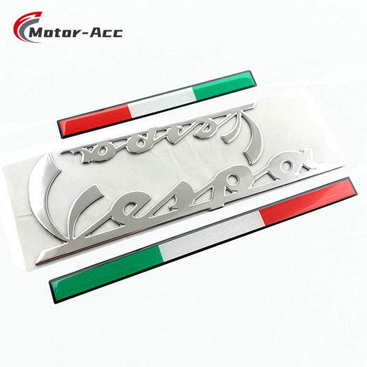 Motor-Acc Motorcycle 3D Sticker Decal Stereoscopic Emblem with Glue Compatible with PIAGGIO VESPA GTS300 GTV LX Sprint GTS